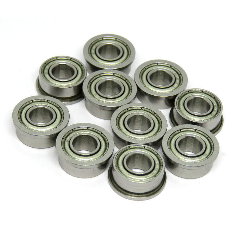 F605ZZ F605-2RS flanged miniature ball bearing for RC engine 5x14x5mm